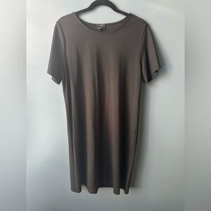 ANN TAYLOR FACTORY Black Dress short sleeved size large L EUC